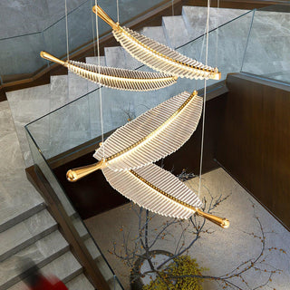 Leaf Airy Acrylic LED Chandelier