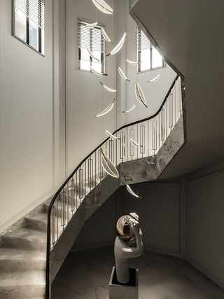Leaf Airy Acrylic LED Chandelier