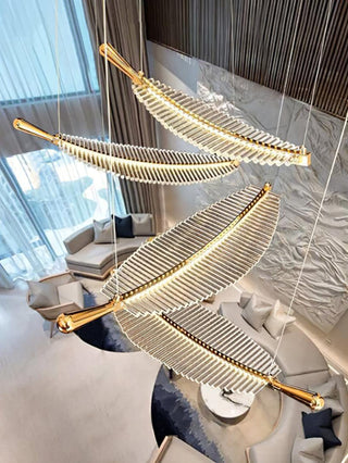 Leaf Airy Acrylic LED Chandelier