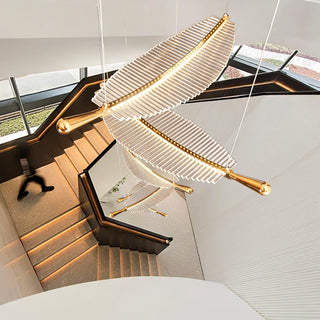 Leaf Airy Acrylic LED Chandelier