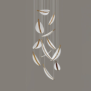 Leaf Airy Acrylic LED Chandelier