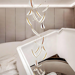 Leaf Airy Acrylic LED Chandelier