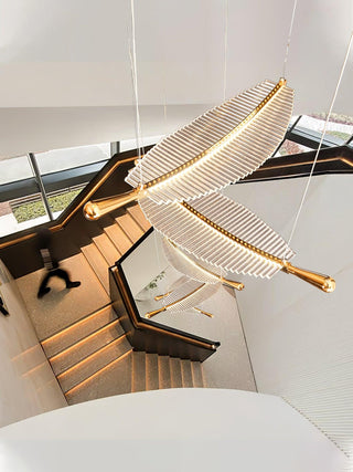 Leaf Airy Acrylic LED Chandelier