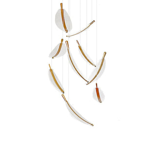 Leaf Airy Acrylic LED Chandelier