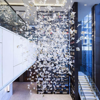 Maple Leaf Ethereal Glass Chandelier