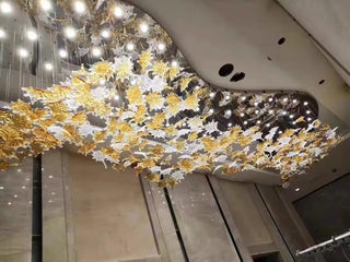 Maple Leaf Ethereal Glass Chandelier