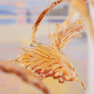 Maple Leaf Ethereal Glass Chandelier