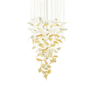 Maple Leaf Ethereal Glass Chandelier