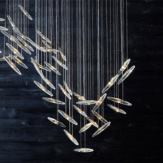 Moonlight Whispers Glass Chandelier