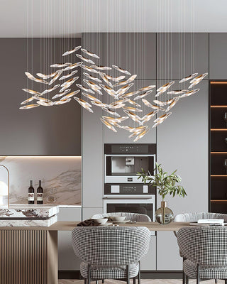 Moonlight Whispers Glass Chandelier