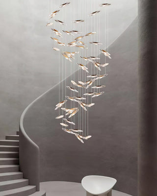 Moonlight Whispers Glass Chandelier