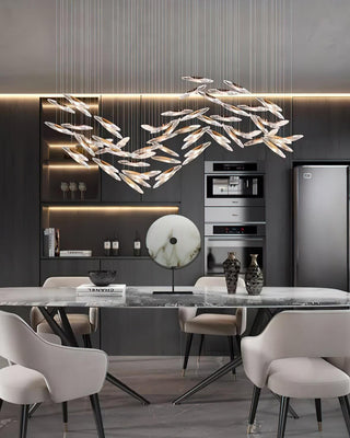 Moonlight Whispers Glass Chandelier