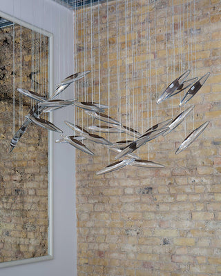 Moonlight Whispers Glass Chandelier
