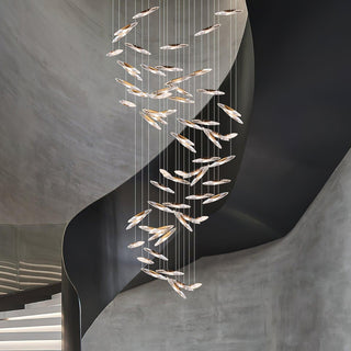 Moonlight Whispers Glass Chandelier