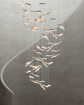 Moonlight Whispers Glass Chandelier