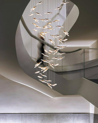 Moonlight Whispers Glass Chandelier