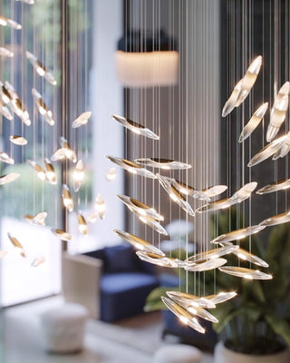 Moonlight Whispers Glass Chandelier