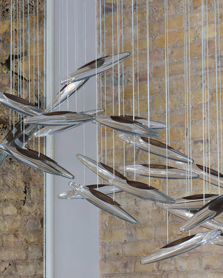 Moonlight Whispers Glass Chandelier