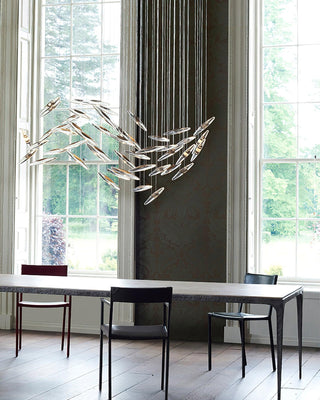 Moonlight Whispers Glass Chandelier