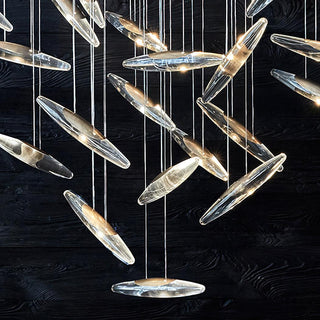 Moonlight Whispers Glass Chandelier
