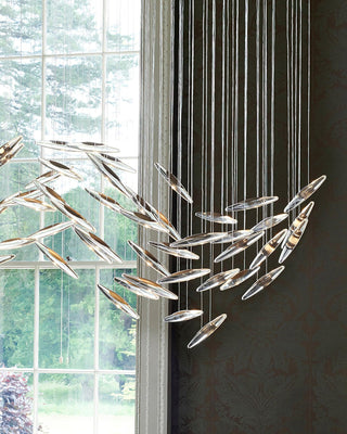 Moonlight Whispers Glass Chandelier