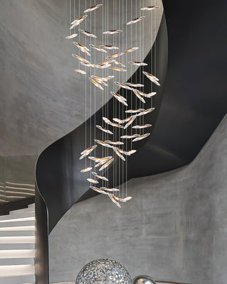 Moonlight Whispers Glass Chandelier