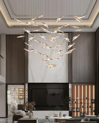 Moonlight Whispers Glass Chandelier