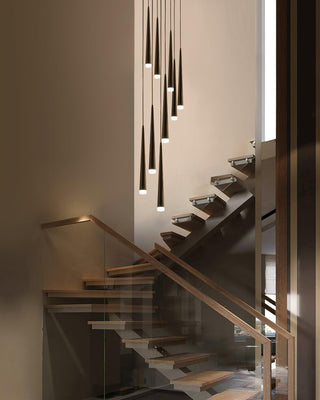 Slender Cone Minimalist Iron Chandelier