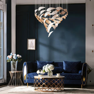 Bennett Aesthetic Glass Chandelier