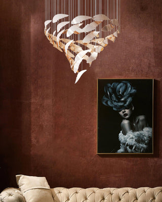 Bennett Aesthetic Glass Chandelier