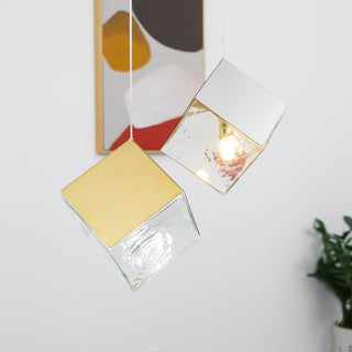 Square Cascading Cube Cluster Pendant Light