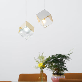 Square Cascading Cube Cluster Pendant Light