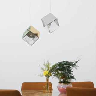 Square Cascading Cube Cluster Pendant Light