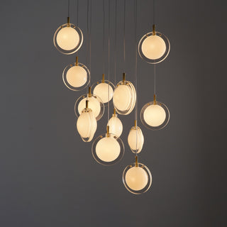 Round Modern Glass Pendant Light