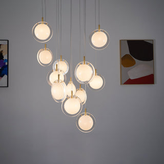 Round Modern Glass Pendant Light