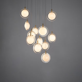 Round Modern Glass Pendant Light