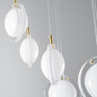 Round Modern Glass Pendant Light