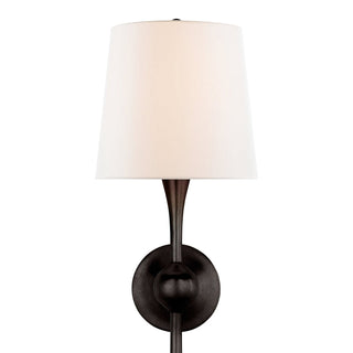 Dagny Sculpted Brass Fabric Wall Light