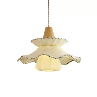 Daisy Charm Vintage Cloth Pendant Light