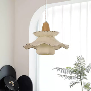 Daisy Charm Vintage Cloth Pendant Light