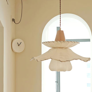 Daisy Charm Vintage Cloth Pendant Light