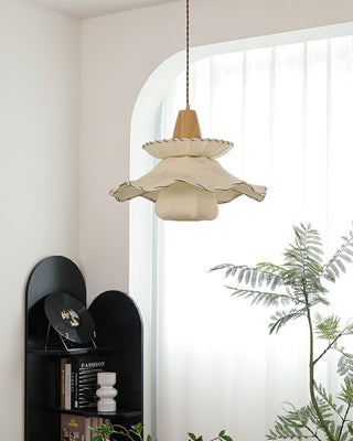 Daisy Charm Vintage Cloth Pendant Light