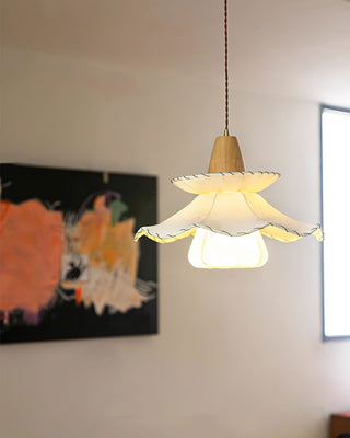 Daisy Charm Vintage Cloth Pendant Light