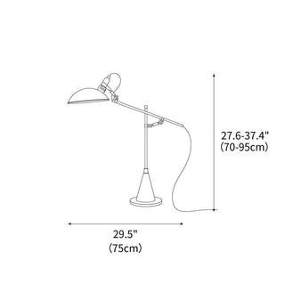 Caliper Industrial Metal Desk Lamp