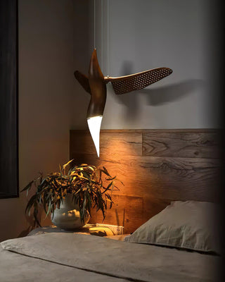Avis Volitant Wood Chandelier