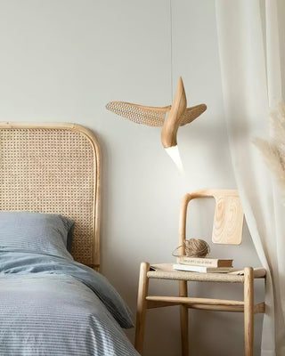 Avis Volitant Wood Chandelier