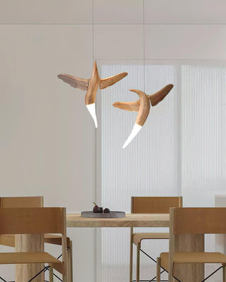 Avis Volitant Wood Chandelier