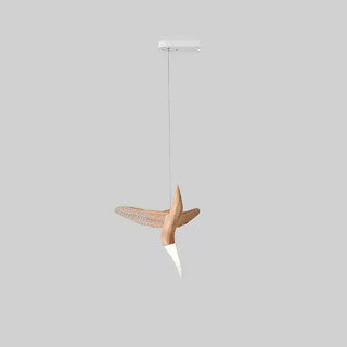 Avis Volitant Wood Chandelier