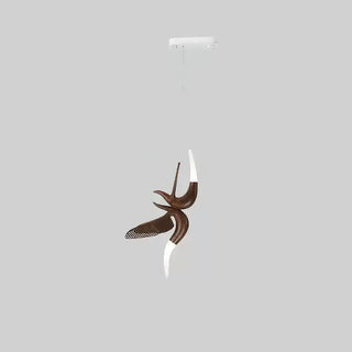 Avis Volitant Wood Chandelier