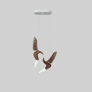 Avis Volitant Wood Chandelier